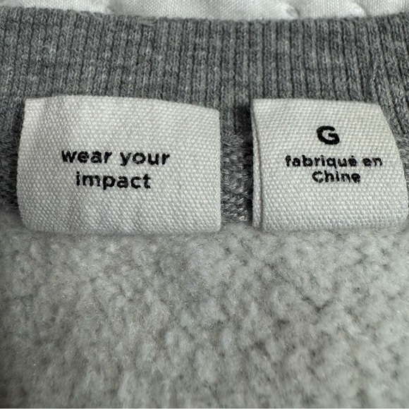 Tentree Gray Crewneck Pullover Sweater Sweatshirt Sustainable Loungewear Large - Picture 11 of 16